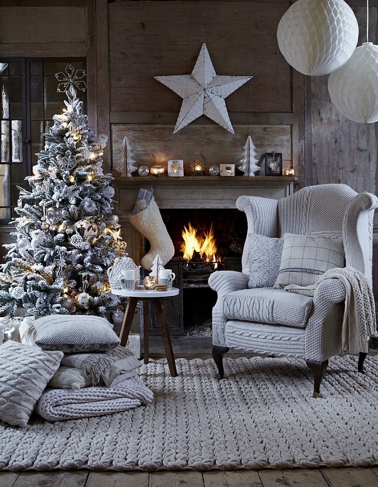 Resultado de imagen de decoracion navidad plata