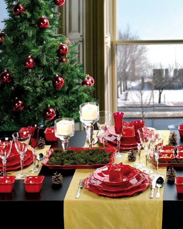 decoración de navidad en rojo y verde decoración navidad rojo verde