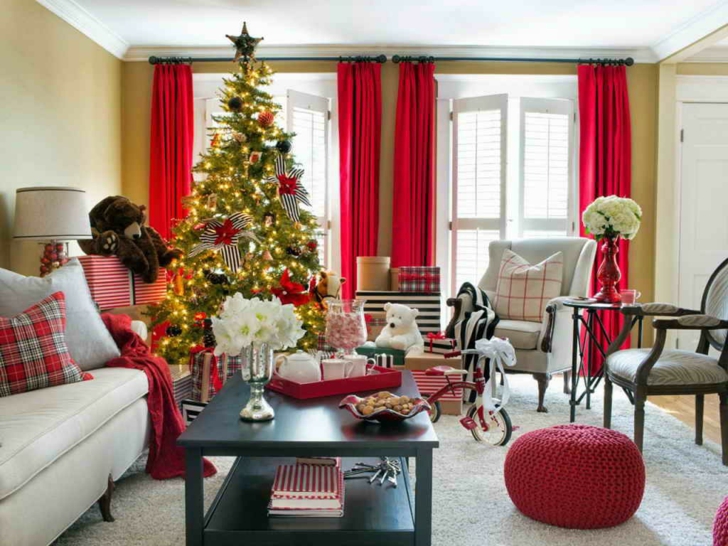 decorar  sala de estar navidad