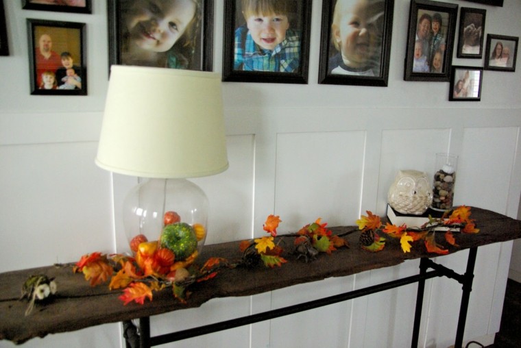 decoración otoño salón fotos