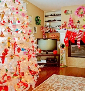 Adornos decoracion navideña para el salón moderno