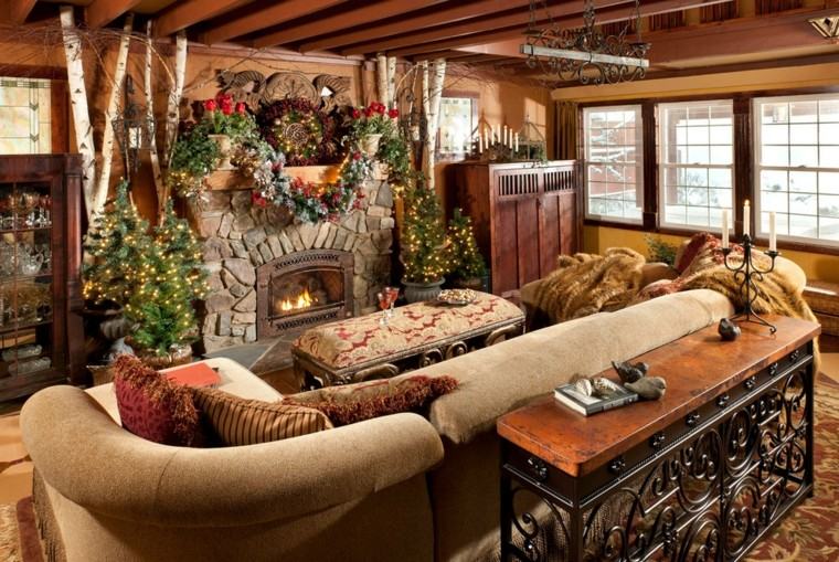 decoración navidad estilo rustico