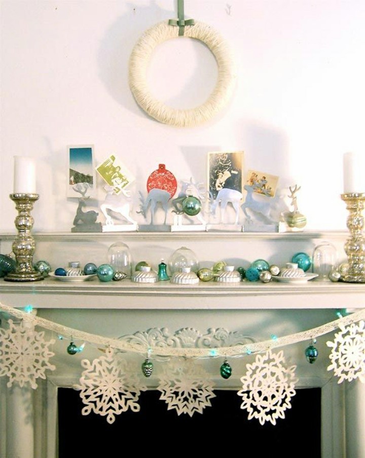 deco navidad colores blanco azul