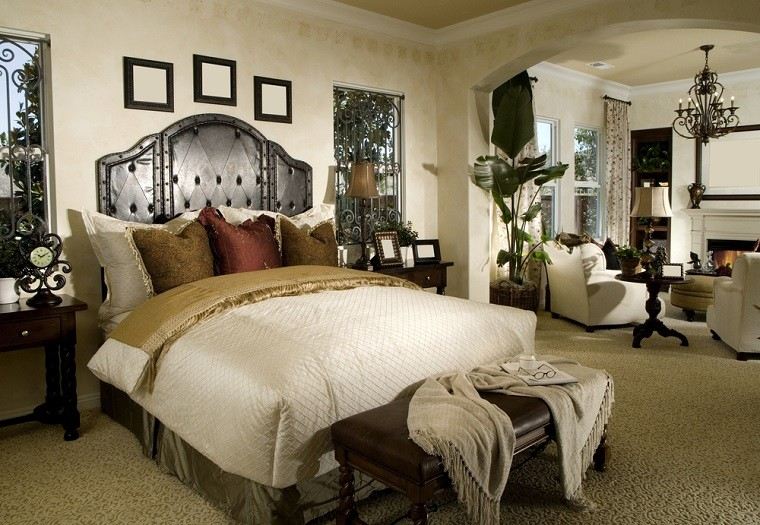 dormitorio ideas moderno paredes color otoño acogedor sillones blancos precioso