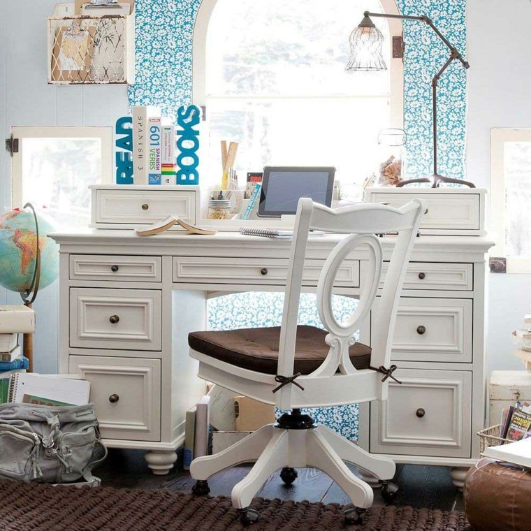 escritorio color blanco de estilo retro escritorio color blanco estilo retro