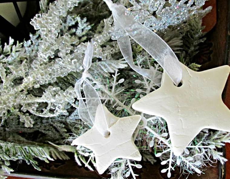 estrellas navidad decorando blancas elegantes ideas
