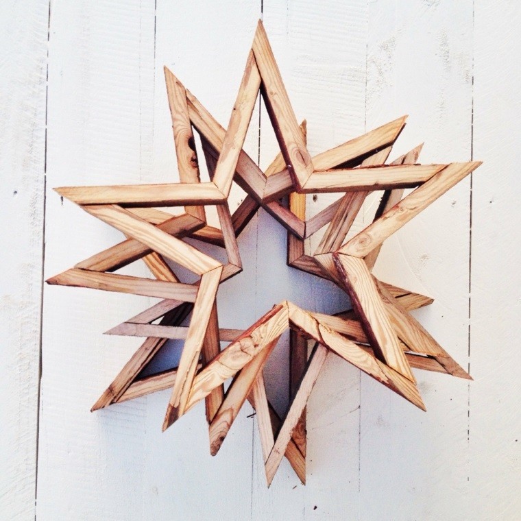 estrellas navidad varias madera original ideas