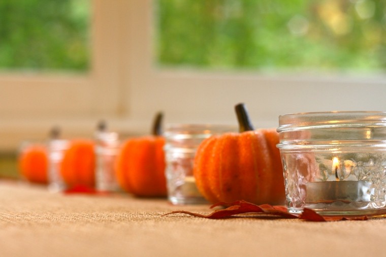 centro minimalista hoja detalles mesa velas minimalista