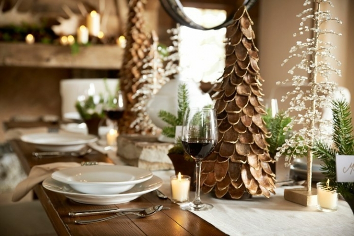 Mesas de comedor diseño navideño, irresistiblemente bellas.