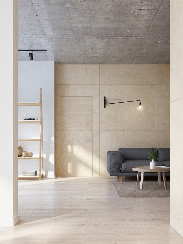 minimalista moderno apartamento mesa calido