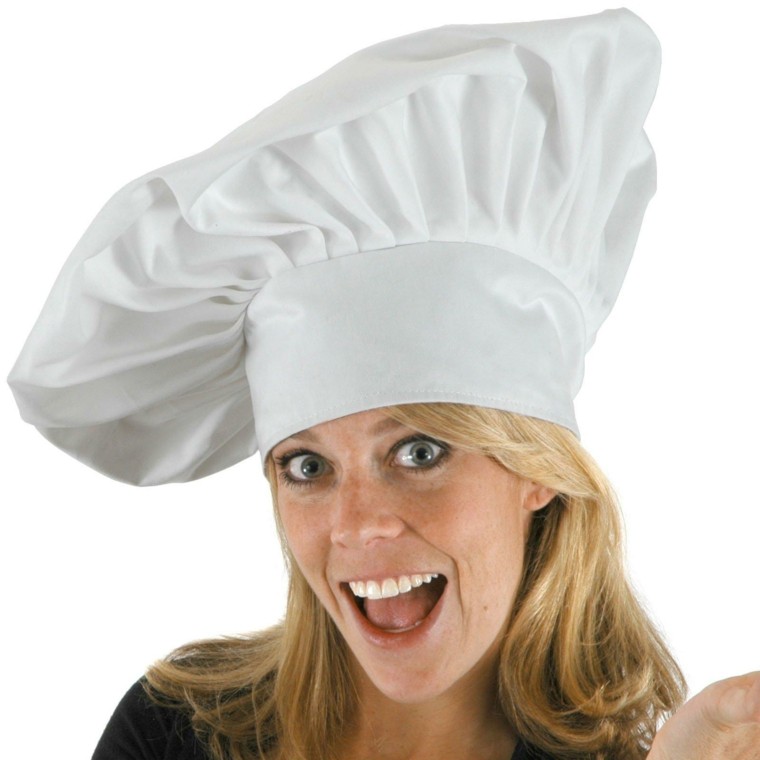 recetas de comida sana mujer rubia gorro blanco cocinera