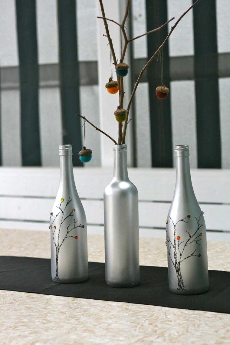 naturaleza centro mesa botellas pintura