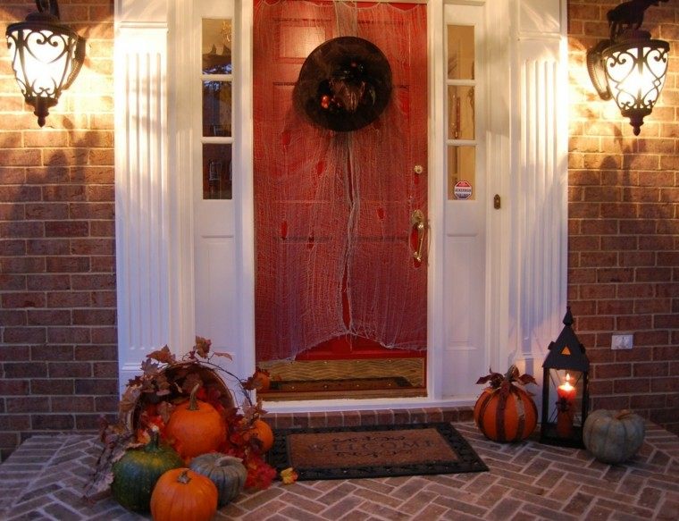 original diseño telaraña puerta roja