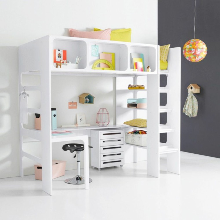 original módulo para habitación juvenil original módulo blanco habitación juvenil