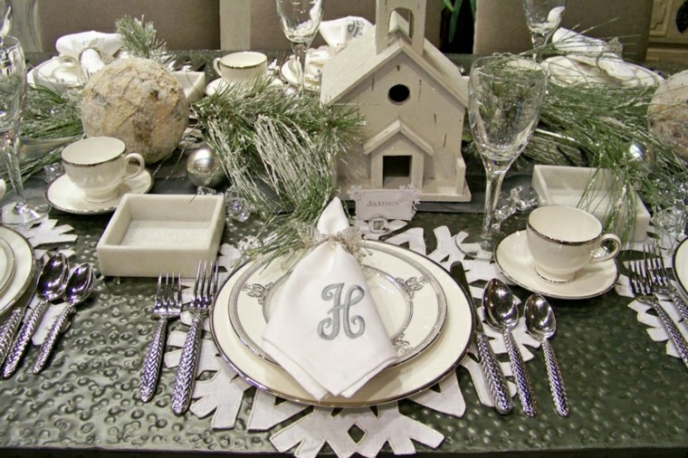 original decoración mesa navidad