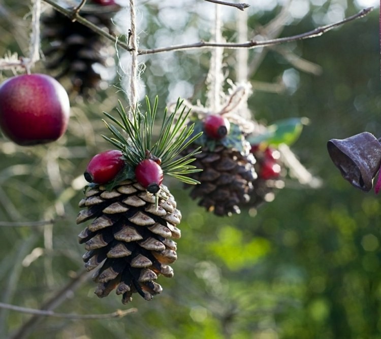 piñas pino adornos navidad deco
