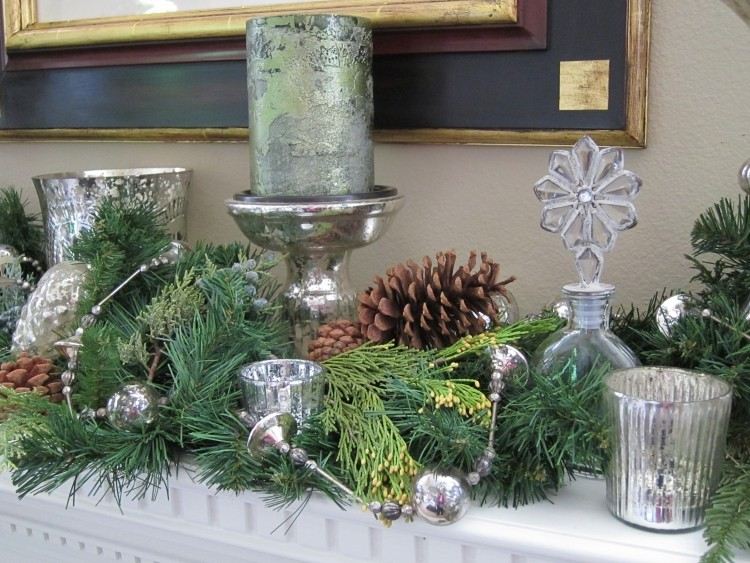 recetas decorar mesa navidad candelabros ramas abeto ideas