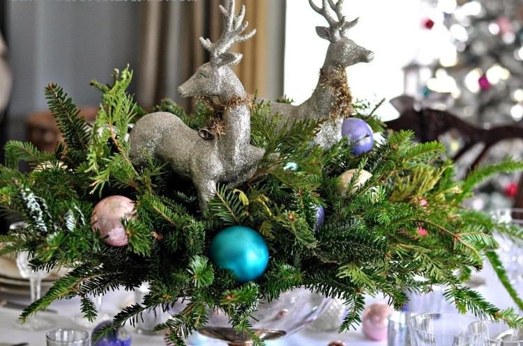 recetas navideñas decorar mesa renos plata ideas