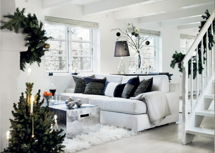 salon decoracion navidad nordica