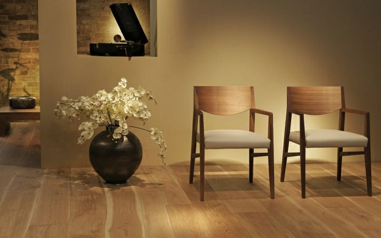 suelos de madera interiores forja minimalista moderno