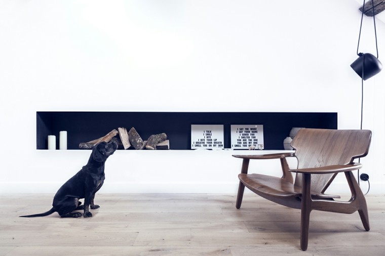apartamentos diseño pequeño oscuro perro