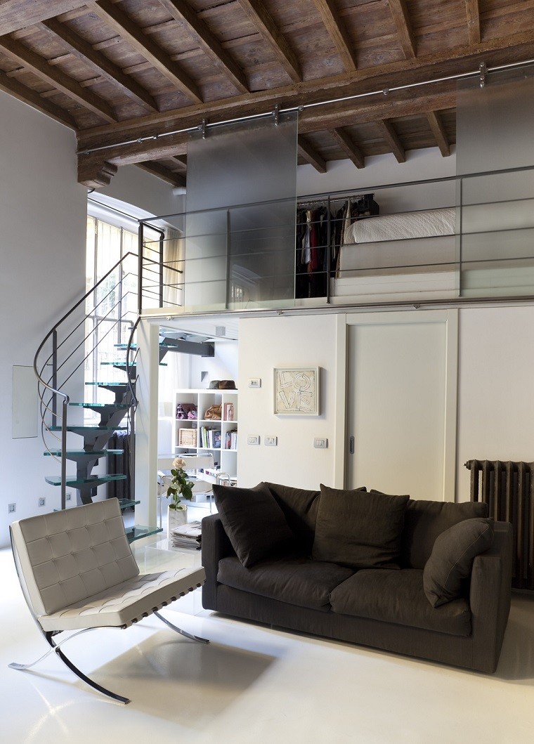 atico con techo abovedado con diseño moderno casa techo abovedado moderno sillon blanco ideas