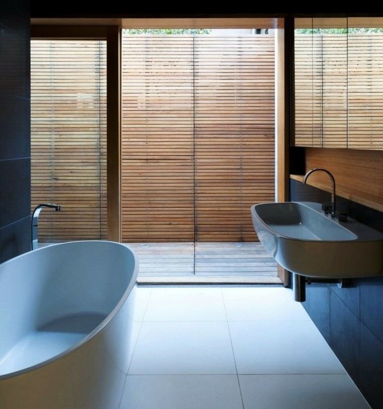 diseño baño pequeño estilo minimalista