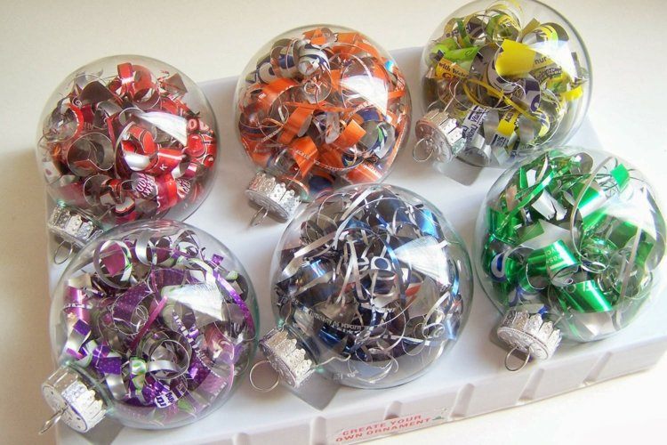 bolas de navidad diseños cristales verdes