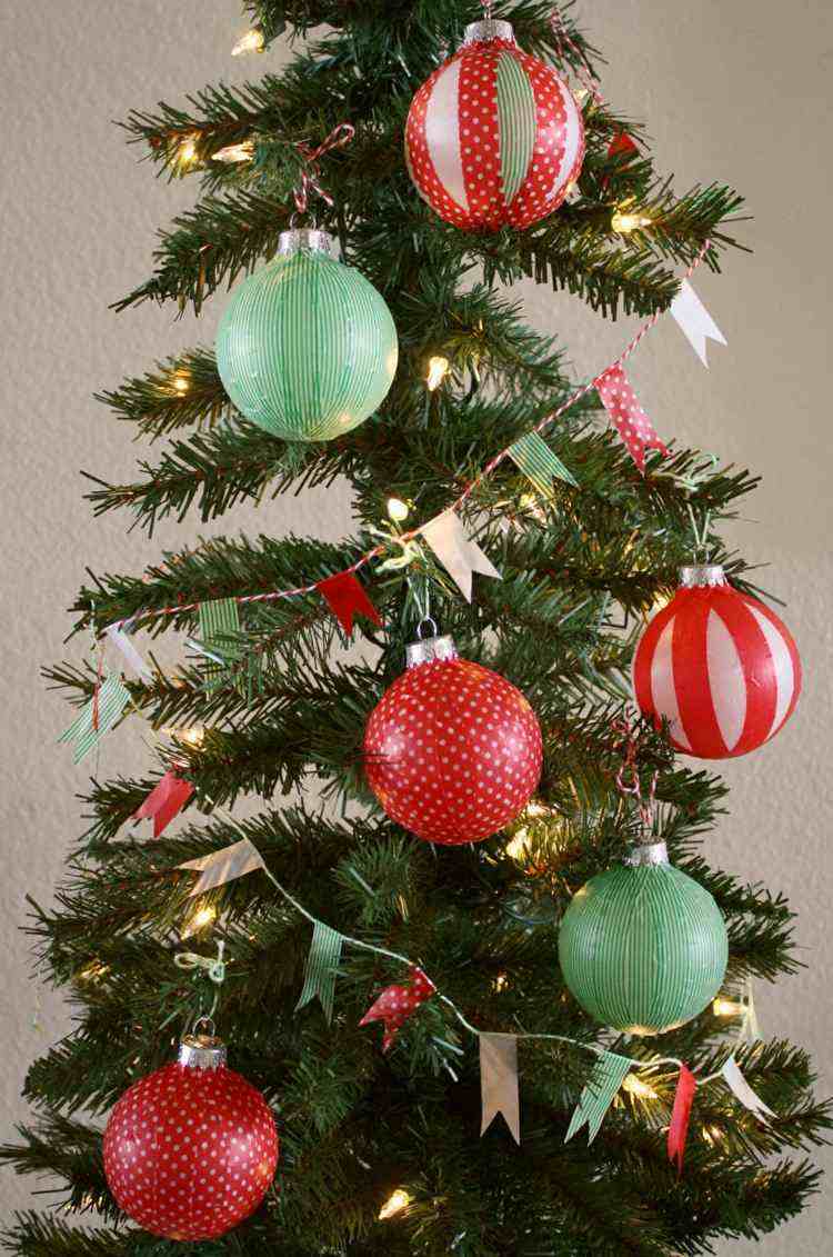 bolas de navidad diseños estilo arboles decorado