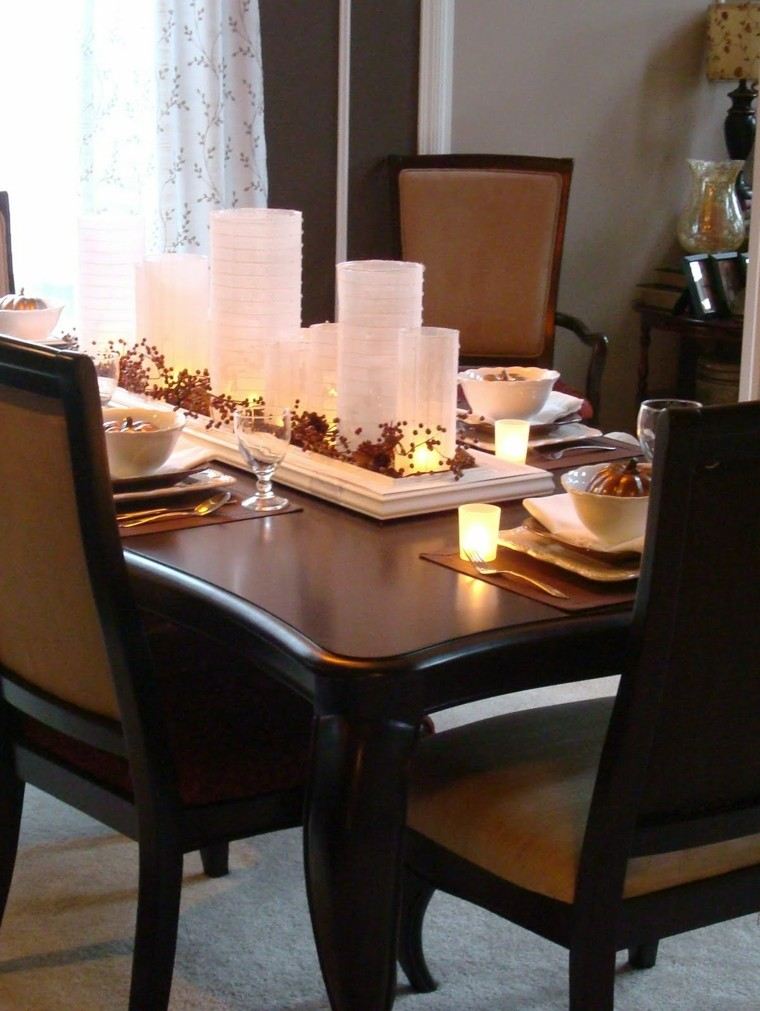 bonita decoración centro mesa