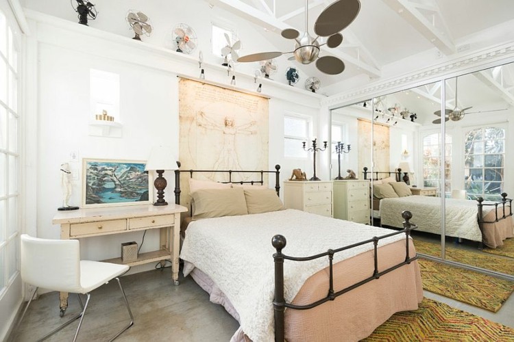 bonito dormitorio estilo retro