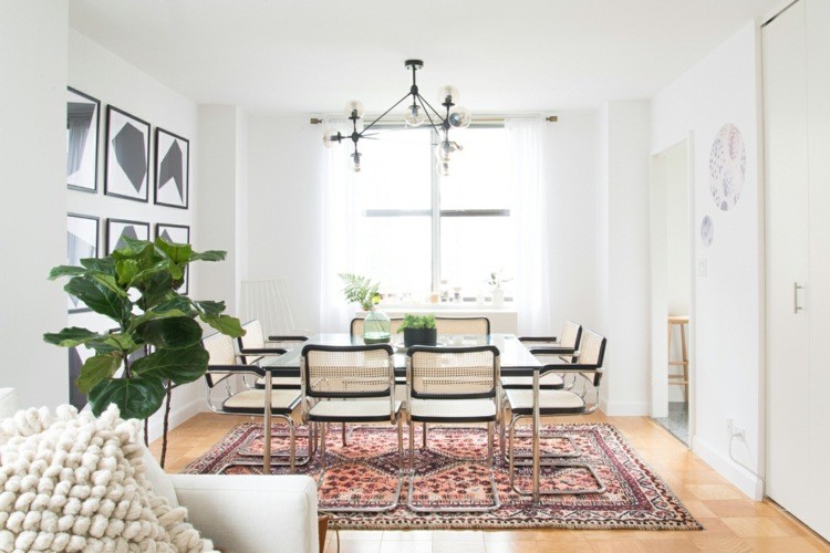 comedor ideas elegir forma color alfombra diseno oriental moderna