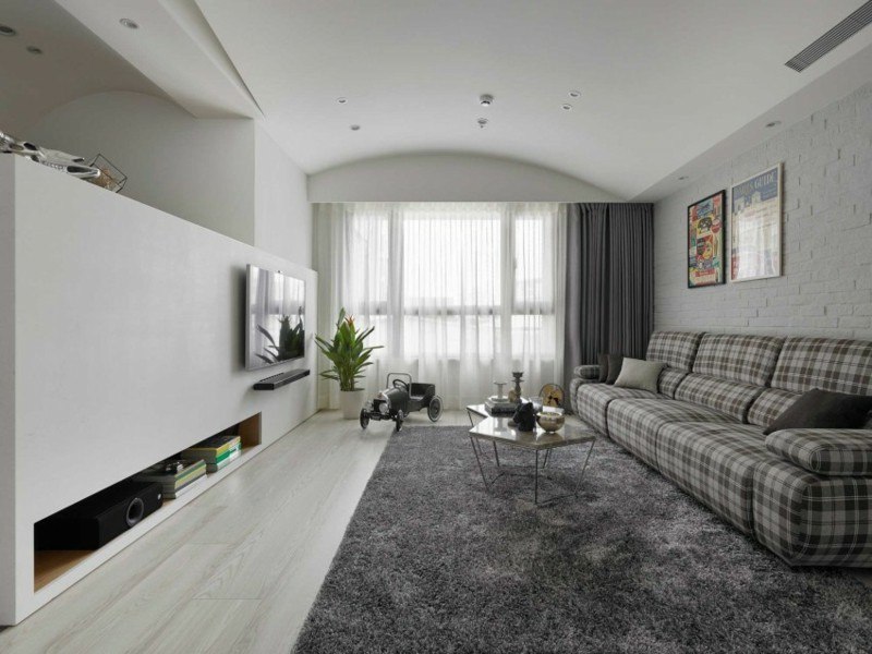 decoración de interiores color oscuro neutral sofa preciosa ideas