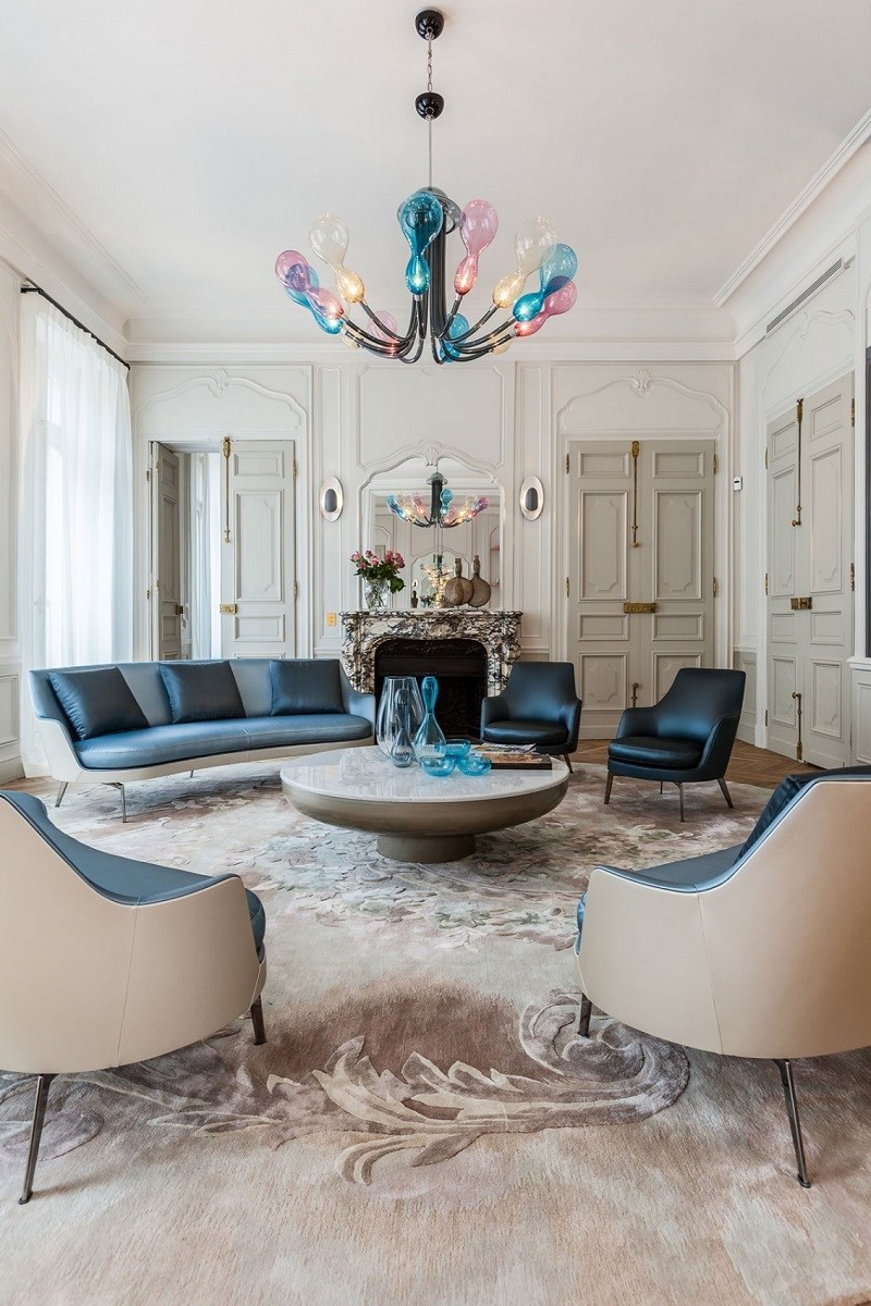 salón amplio con muebles preciosos decoración de salones lampara preciosa ideas
