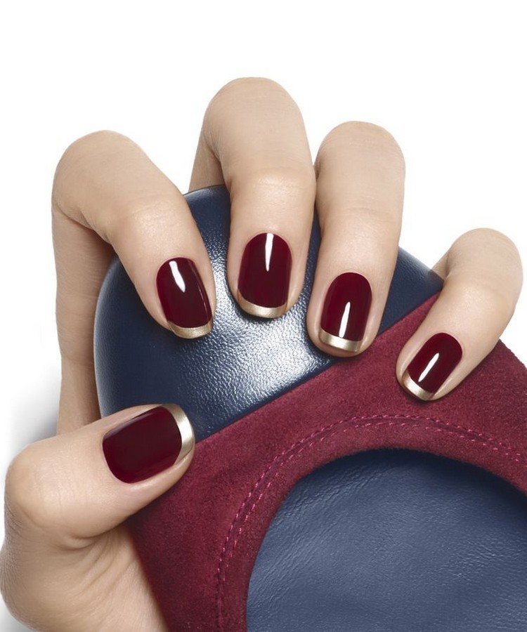 decoracion de unas tendencias 2016 rojo oro ideas