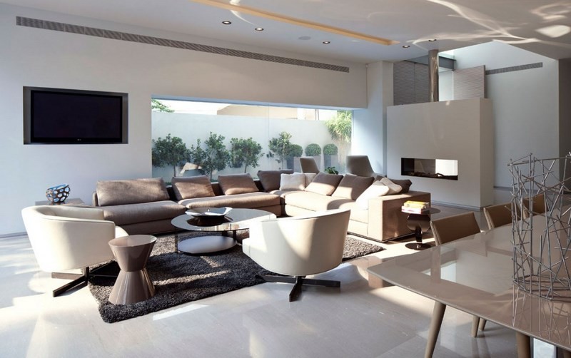 sofá y sillones de color beige en el salón moderno decoracion salones amplio sofas sillones beige ideas