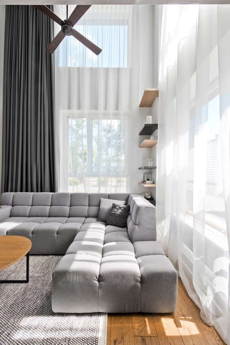 diseno de interiores estilo escandinavo salon sofa precioso ideas