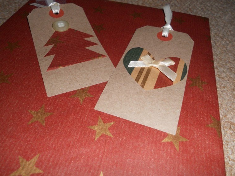 diseño tarjetas navidad regalos papel