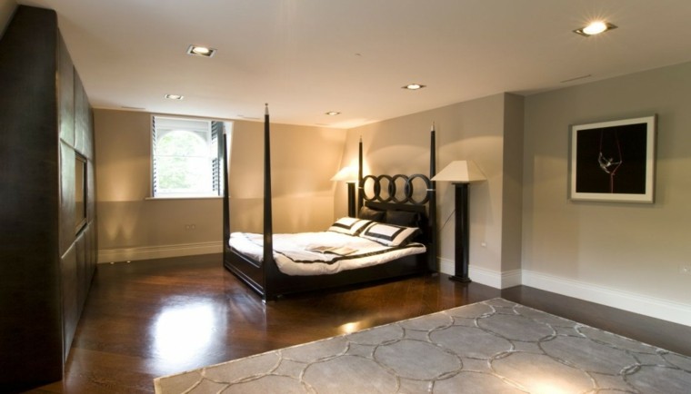 espacio dormitorios matrimonio amplios cama dosel ideas