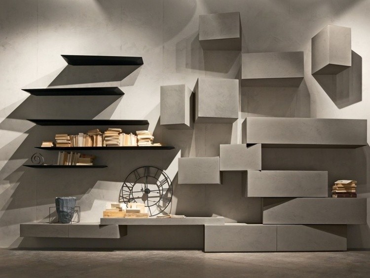 estantes muebles modernos diseño minimalista