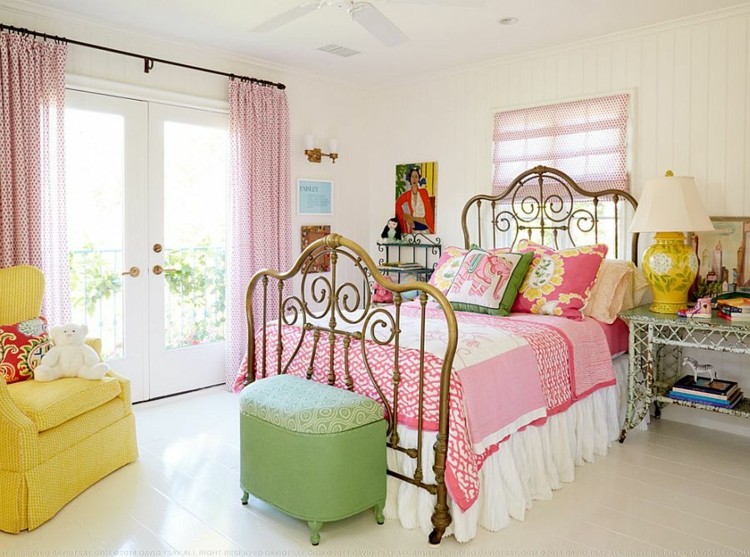 habitación shabby chic colores