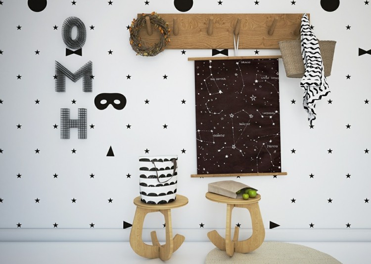 estrellas decorado formas detalles letras