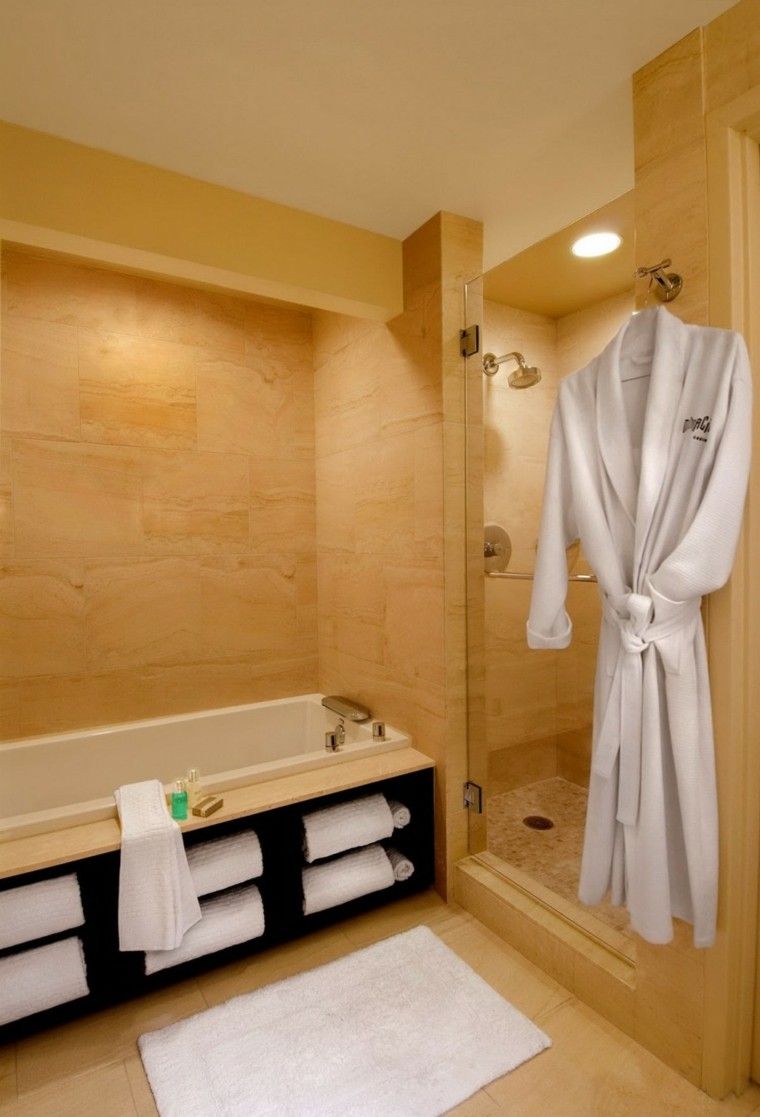 estupendo diseño baño sauna moderna