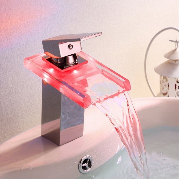 grifos preciosos increibes diseno LED rojo ideas