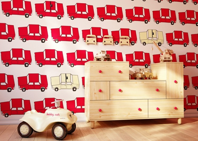 juegos decorado formas rojo suelo madera