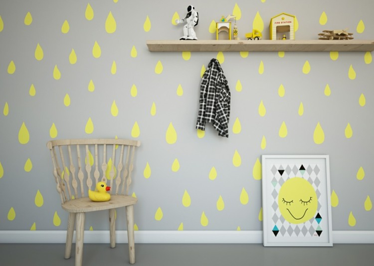 juegos decorado formas sillas lluvia madera