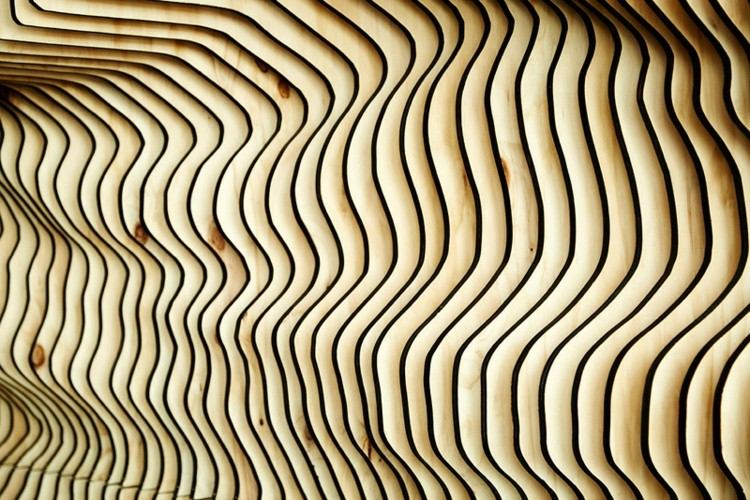 lineas ondulada paredes decoracion madera