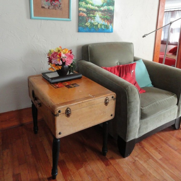 maletas vintage ideas decoracion centro flores
