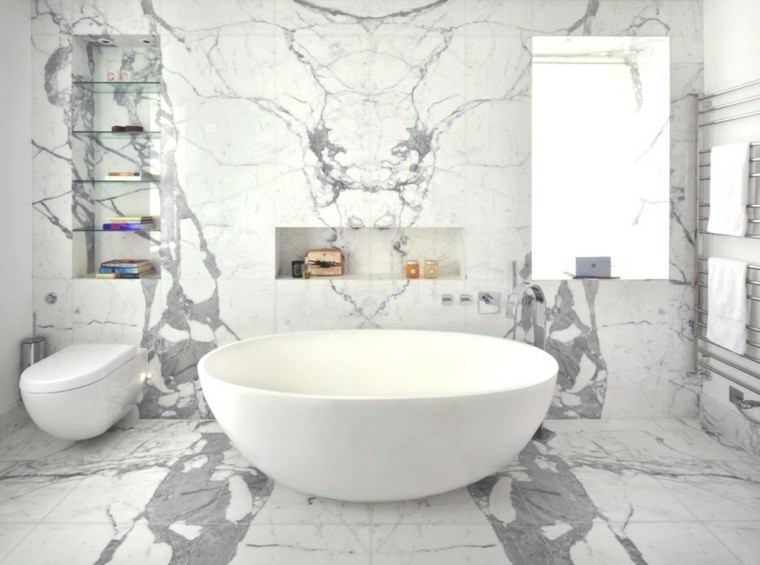 marmol sala baño decoracion estantes