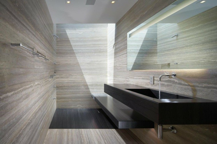 marmol sala de baño lineas lavabo